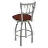 Holland Bar Stool Co 25" Swivel Counter Stool, Nickel Finish, Rein Adobe Seat 82025AN023